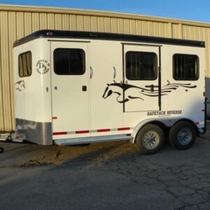 2022 Double D Reverse Slant 2 Horse Bumper Pull