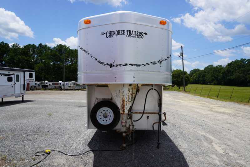 2001 Cherokee 7408LQ 4-Horse Trailer with 8 ft Short Wall - Image 4