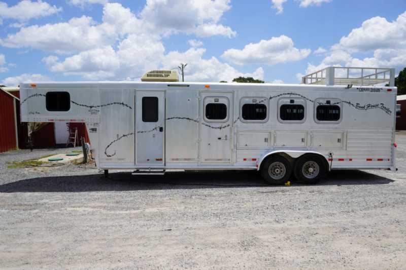 2001 Cherokee 7408LQ 4-Horse Trailer with 8 ft Short Wall - Image 17