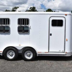 2002 Exiss SS20 2-Horse Trailer With 2 ft Short Wall