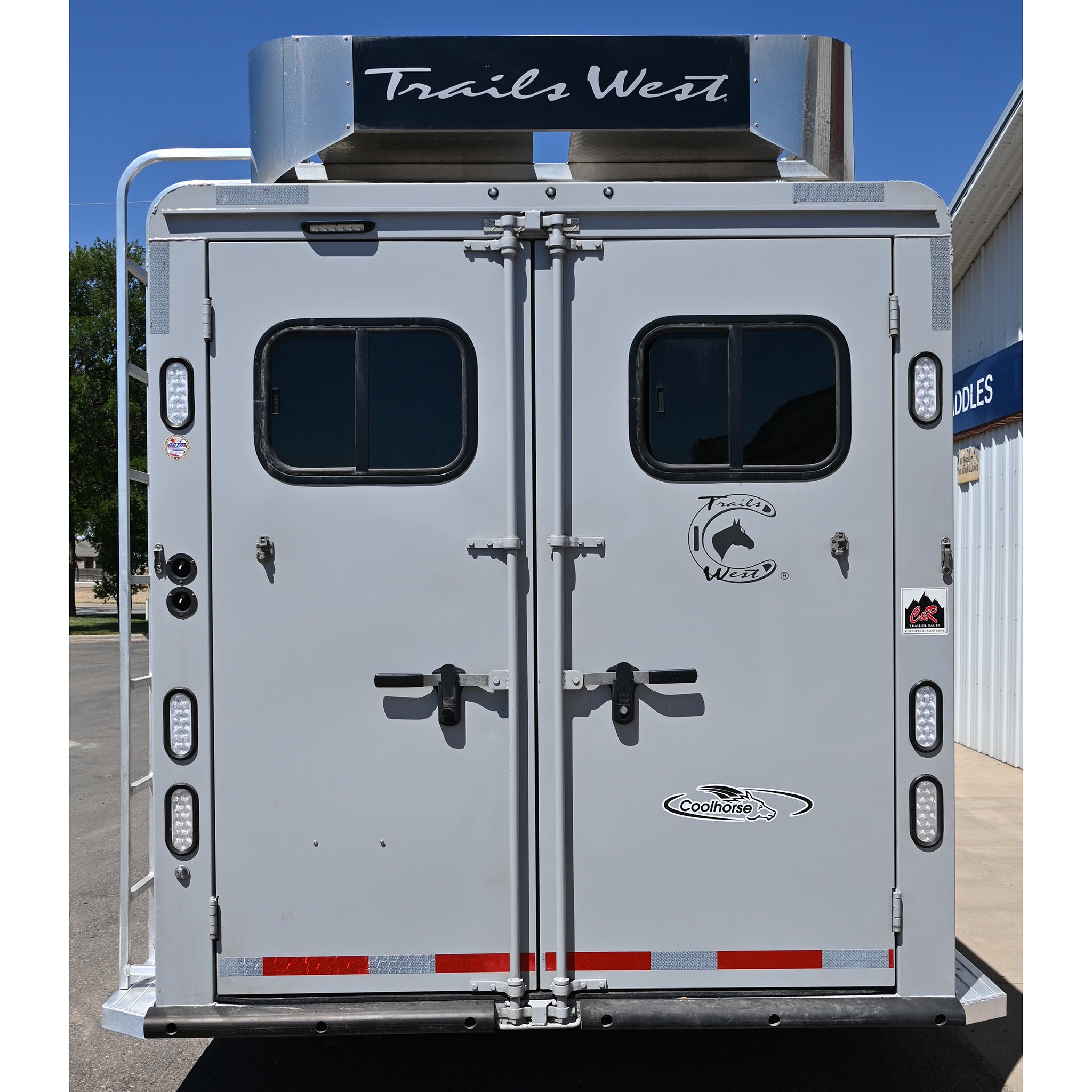 2024 Trails West Santa Fe 4-Horse Bumper Pull Horse Trailer - Image 2