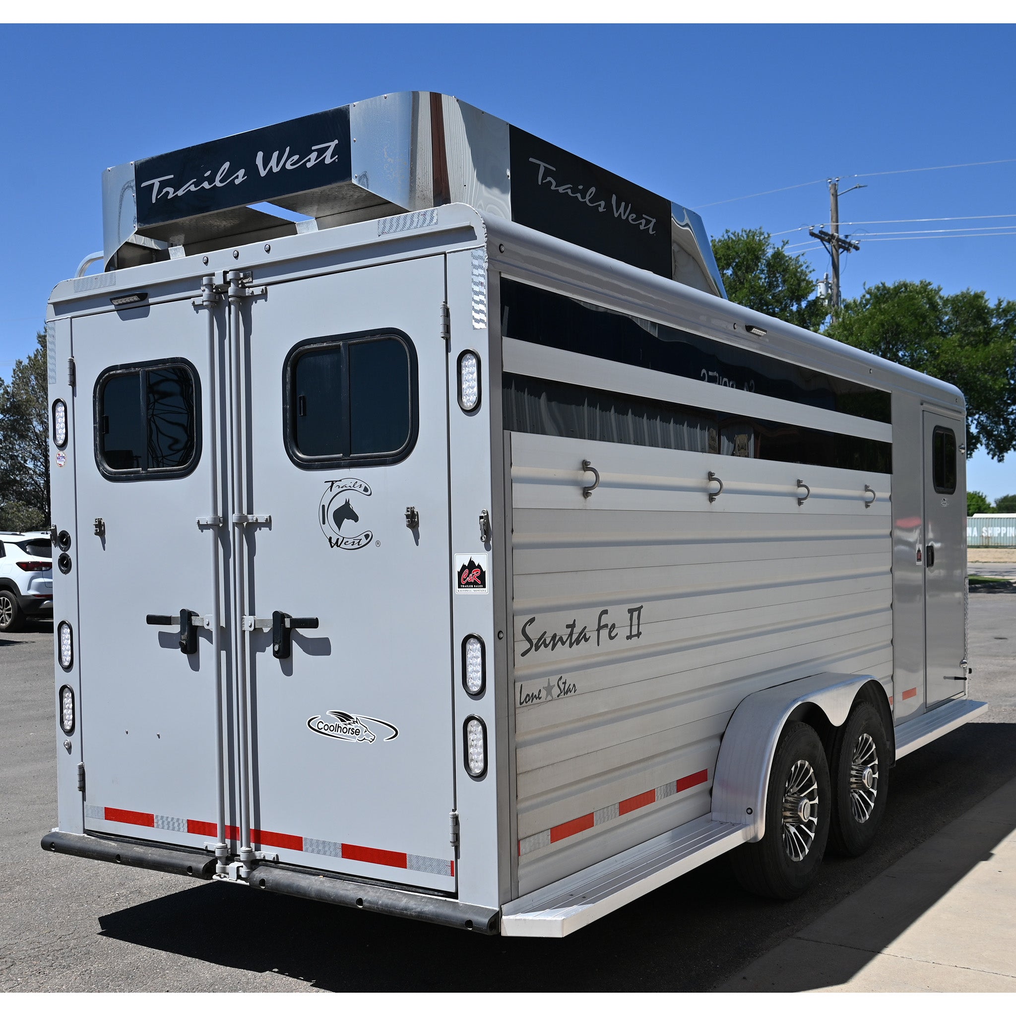 2024 Trails West Santa Fe 4-Horse Bumper Pull Horse Trailer - Image 12