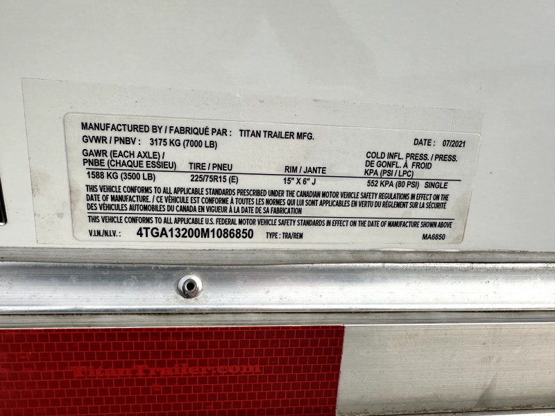 2021 Titan 2-Horse Trailer - Image 9